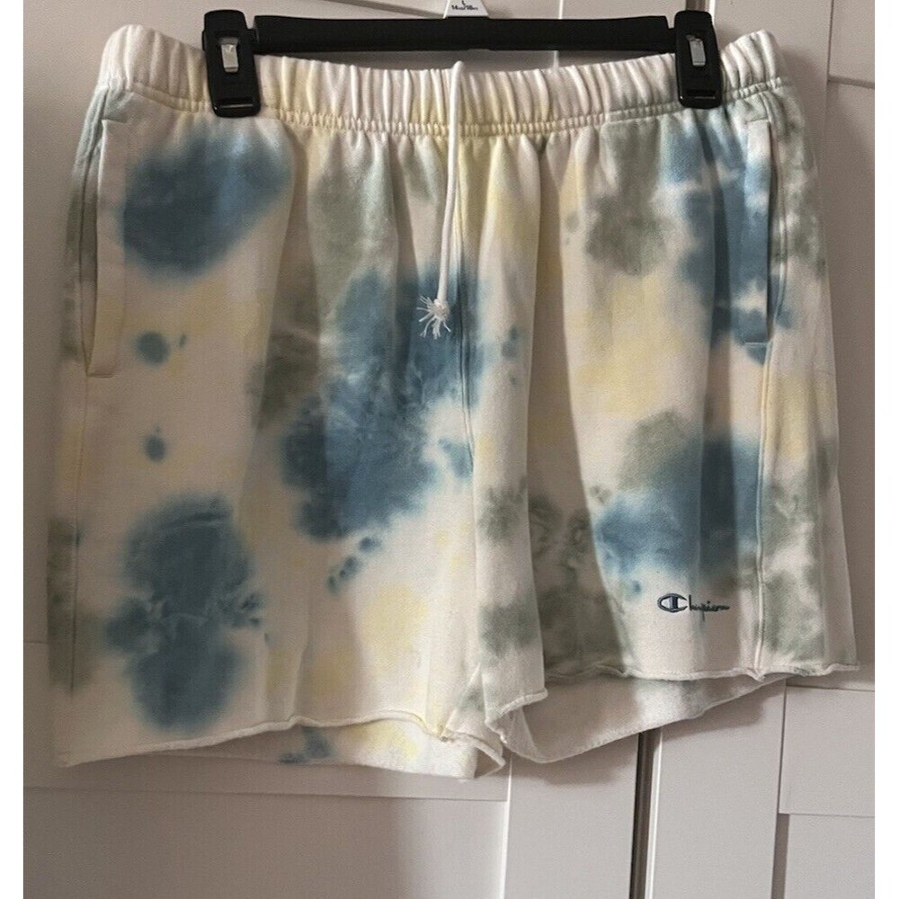 Champion Size Medium Sun Wash Lightweight Tie Dye Sweat Shorts